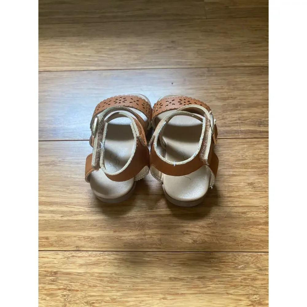 Sugar Little Girl Brown Sandals, Size 5